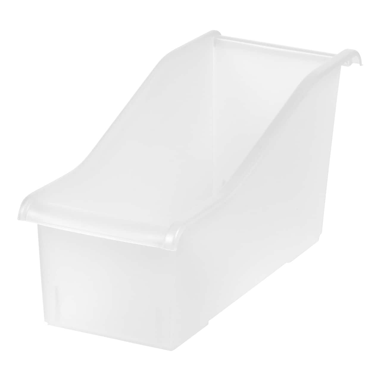 Corbeille à livres transparente et connectée d'IRIS